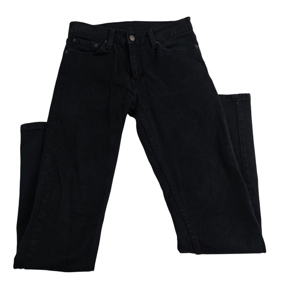 Levi's 511 Slim Fit Black Jeans Mens W28 L32 Denim Pants - Picture 1 of 10